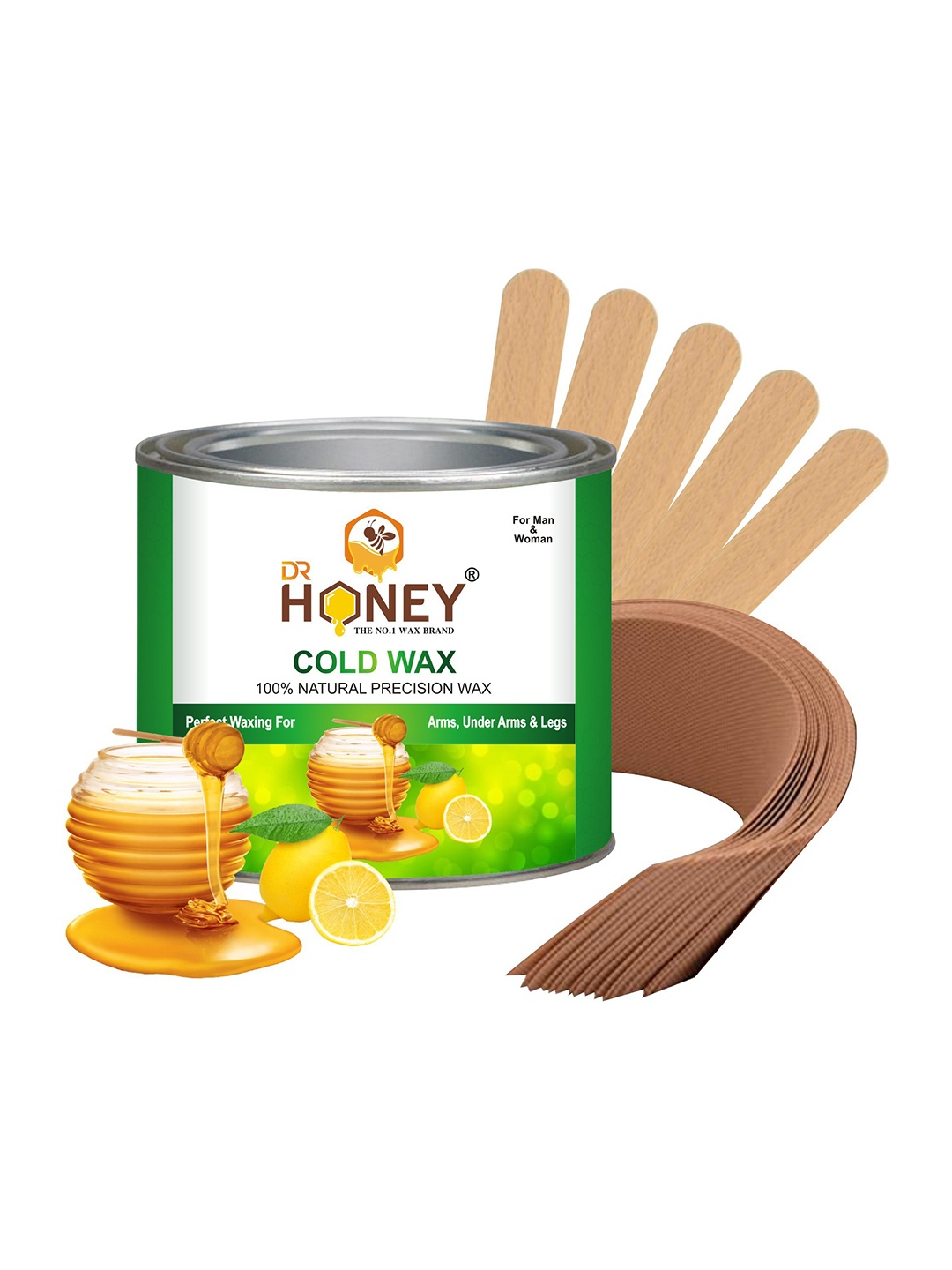 

DR HONEY 100% Natural Precision Cold Wax - 600g, Multi