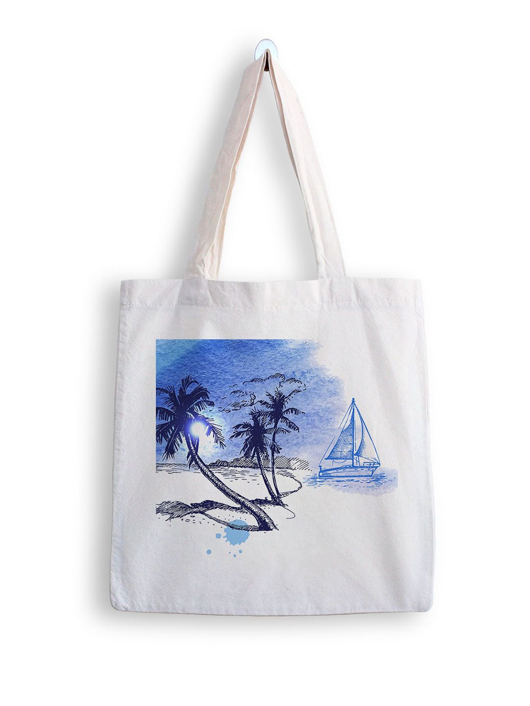 

ARTBUG Printed Shopper Tote Bag, White