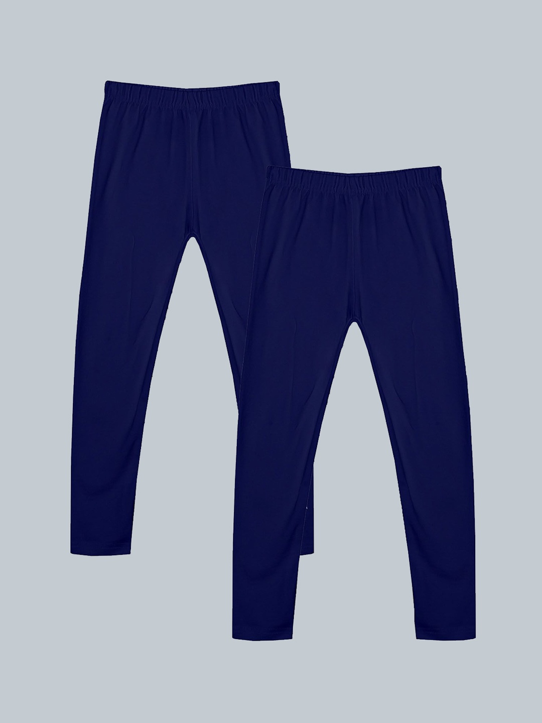 

BAESD Girls Pack Of 2 Ankle-Length Leggings, Navy blue