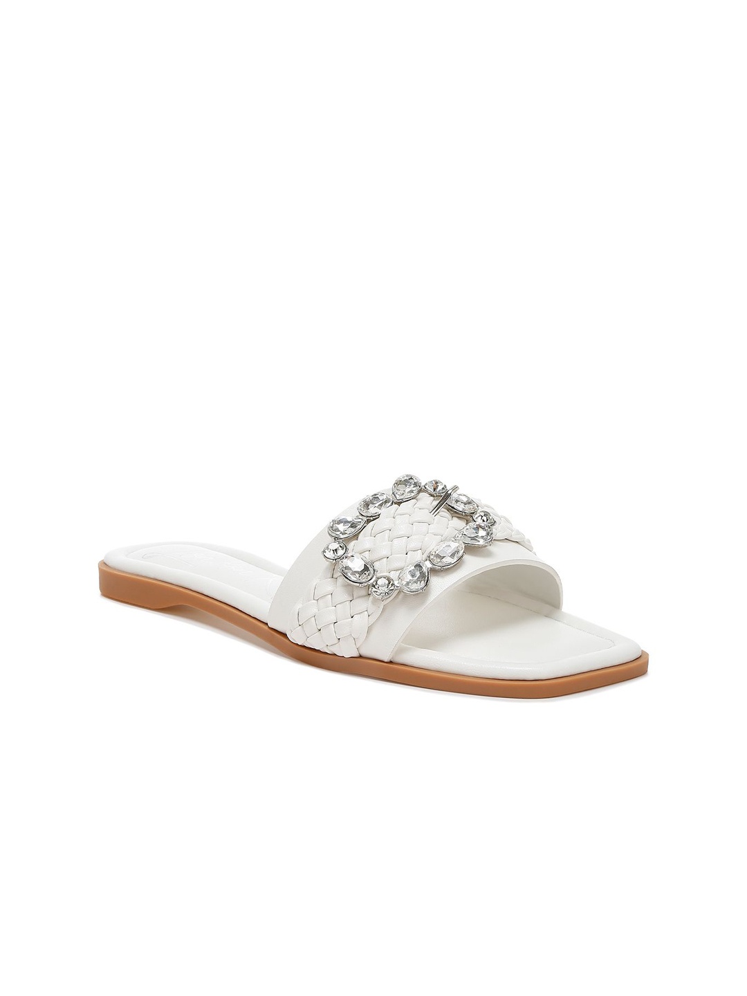 

London Rag Women Open Toe Flats, White