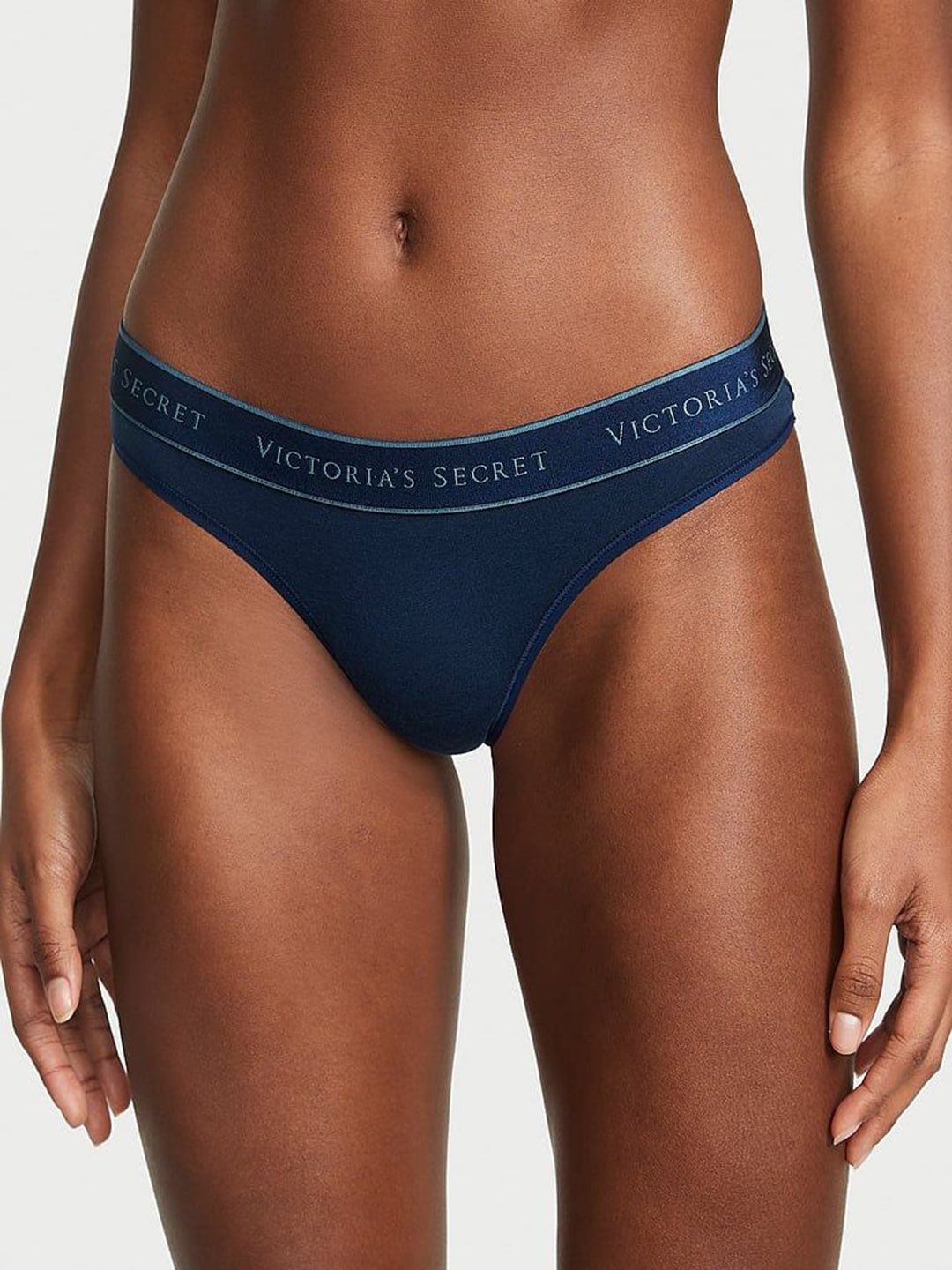 

Victoria's Secret Mid Rise Thongs Briefs, Blue