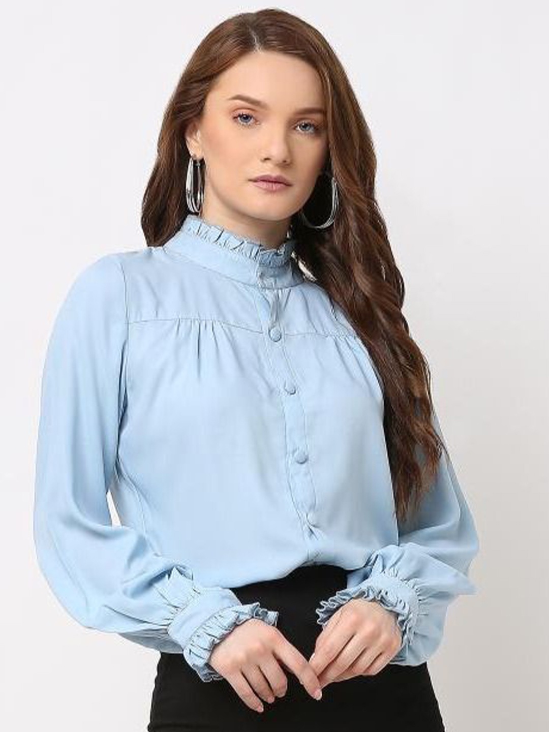 

La Zoire Georgette Top, Blue