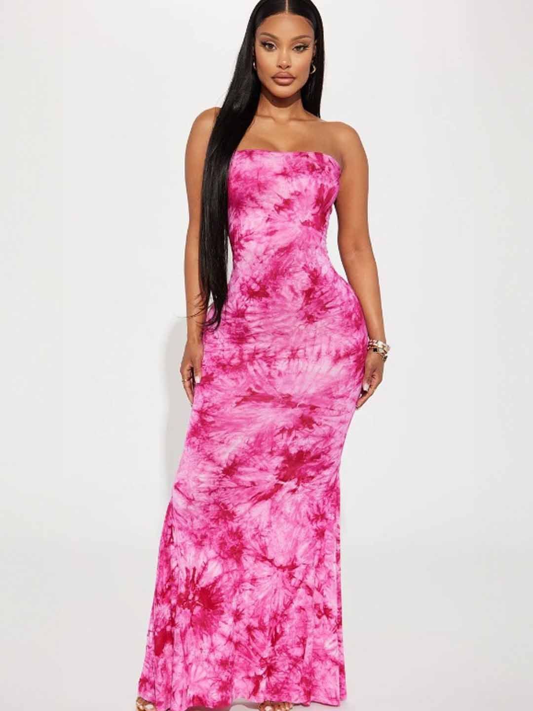 

StyleCast Floral Dyed Bodycon Midi Dress, Pink
