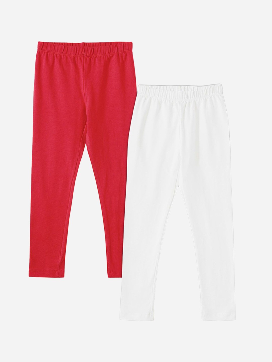 

BAESD Girls Pack Of 2 Ankle-Length Leggings, White