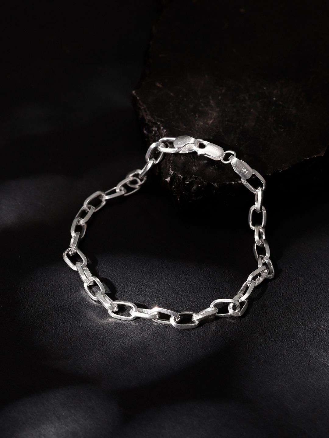 

GIVA Men 925 Sterling Silver Rhodium-Plated Link Bracelet