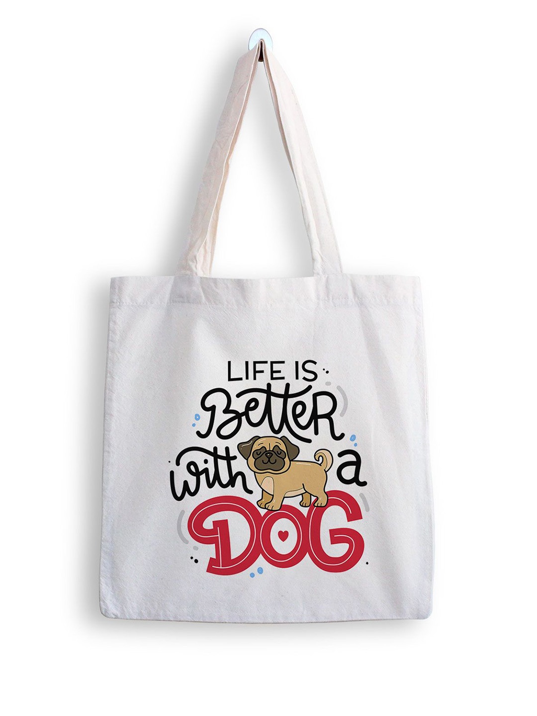 

ARTBUG Printed Shopper Tote Bag, White