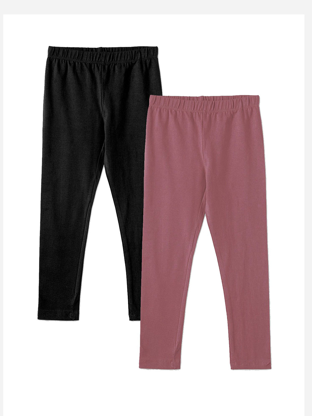 

BAESD Girls Pack Of 2 Ankle-Length Leggings, Black