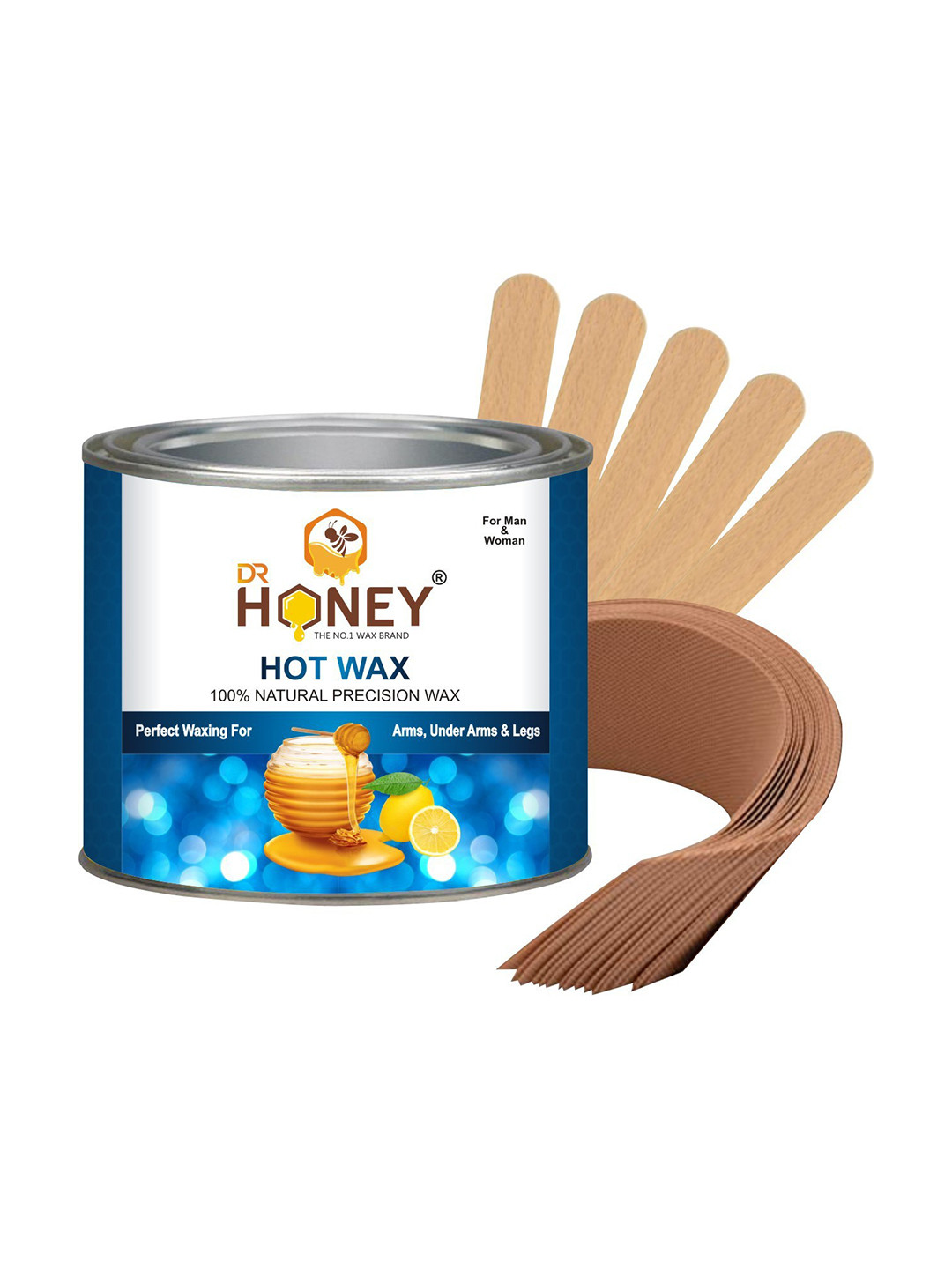 

DR HONEY 100% Natural Precision Hot Wax - 600g, White