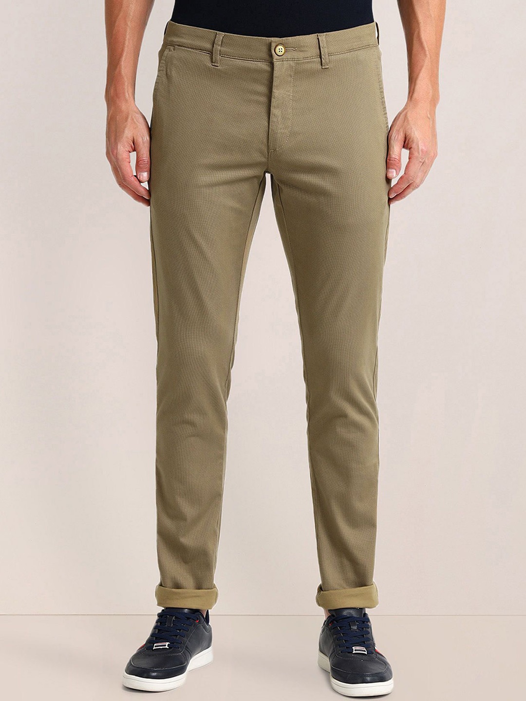 

U.S. Polo Assn. Men Urban Slim Slim Fit Chinos Trousers, Green