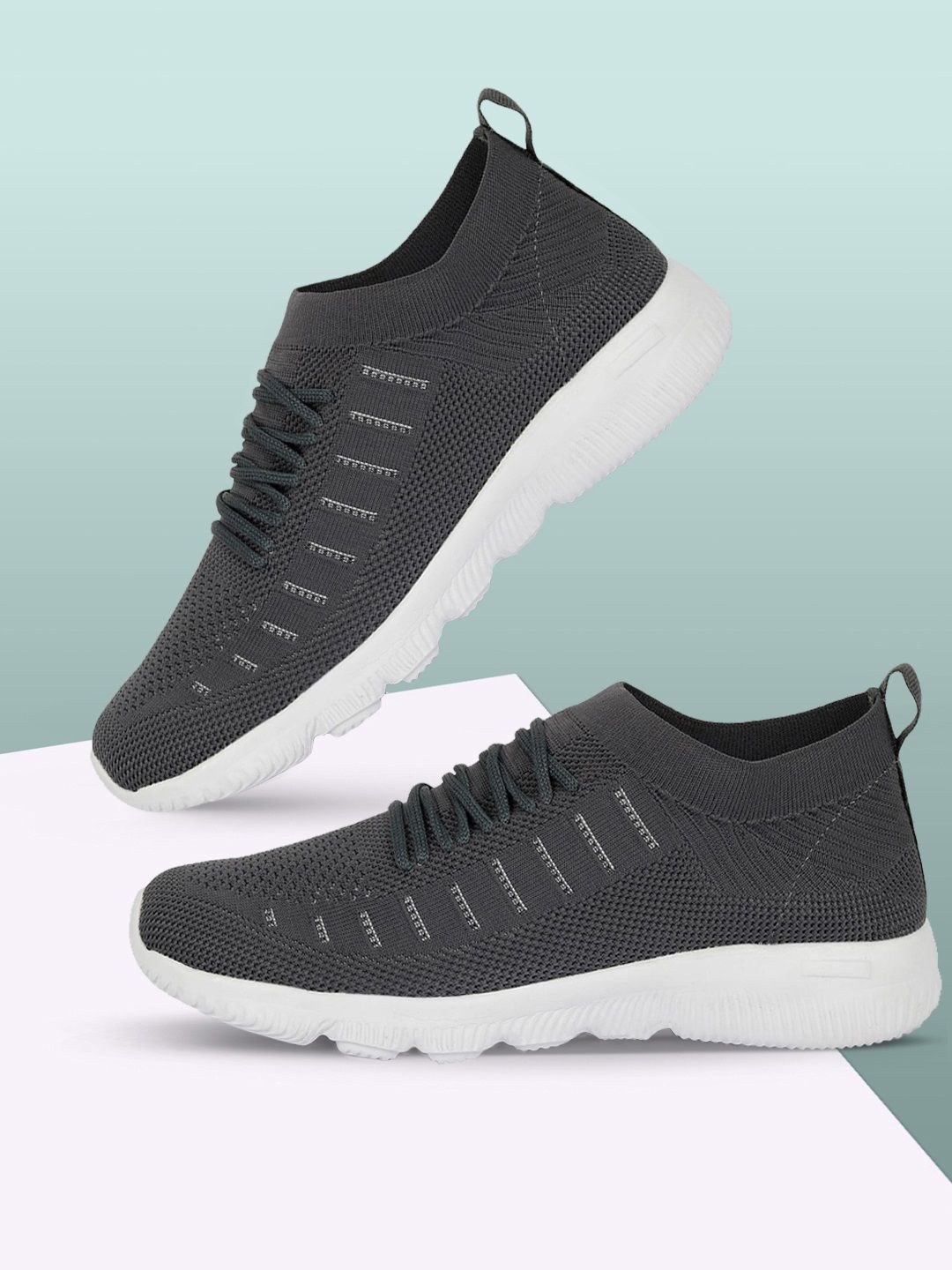 

SPRENGE Men Woven Design Sneakers, Grey