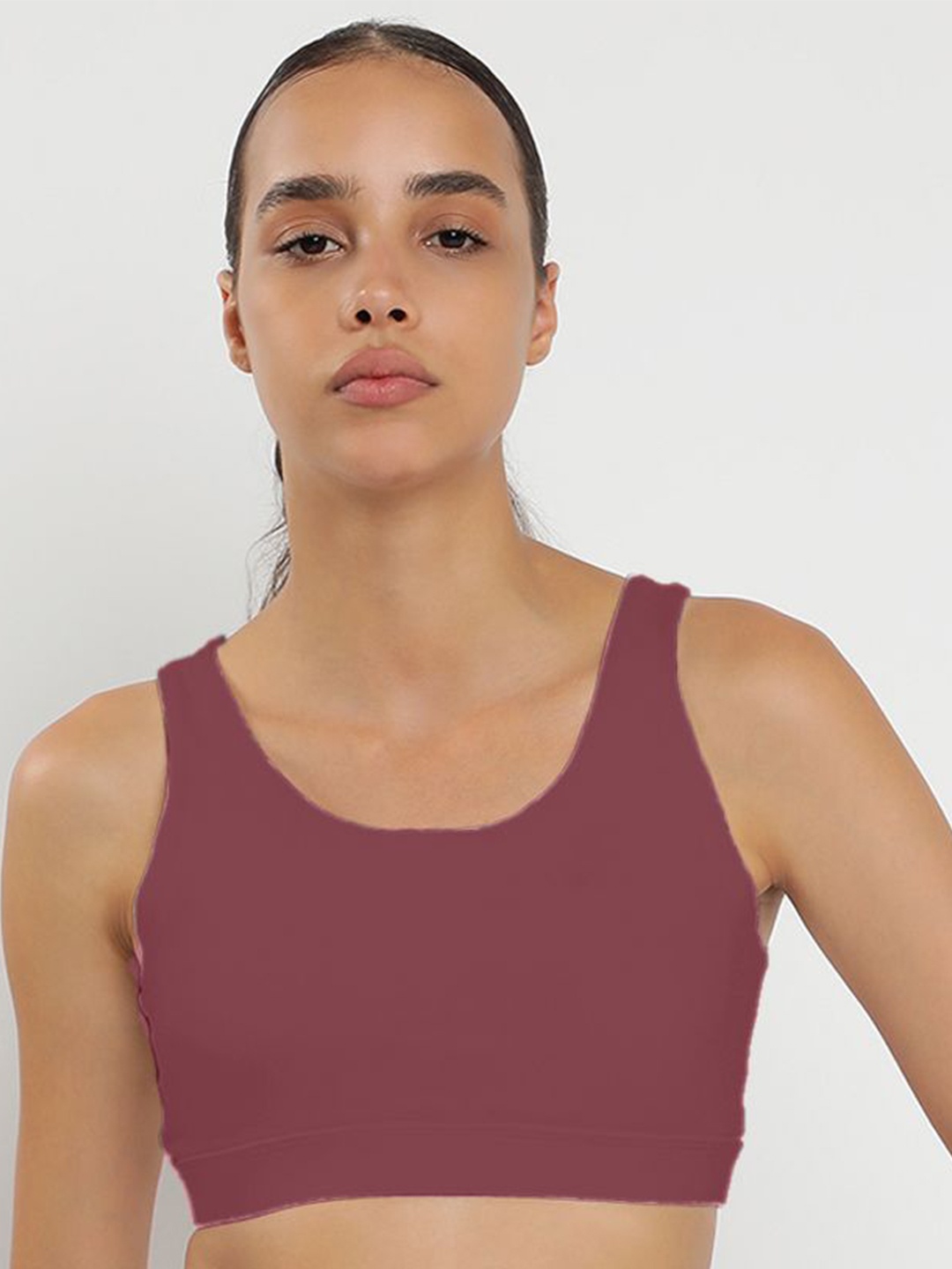 

Wearjukebox Medium Coverage Solid Bra, Pink