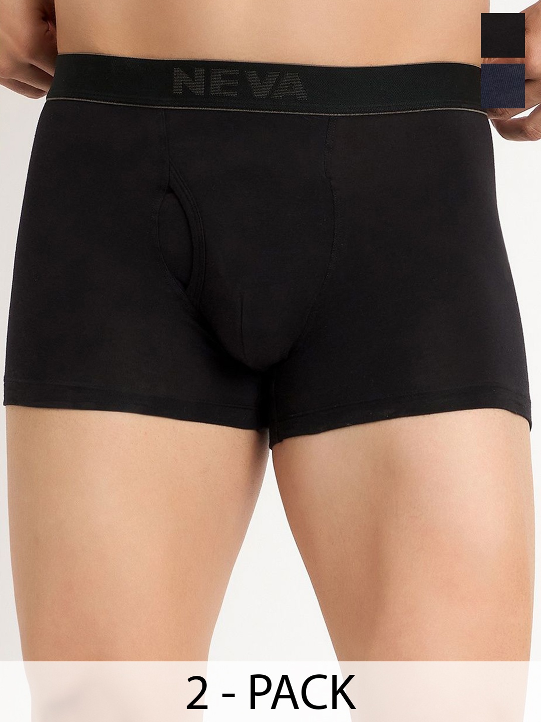 

NEVA Pack Of 2 Breathability Trunks OMAX010-CM01003-CM01003/BN, Black