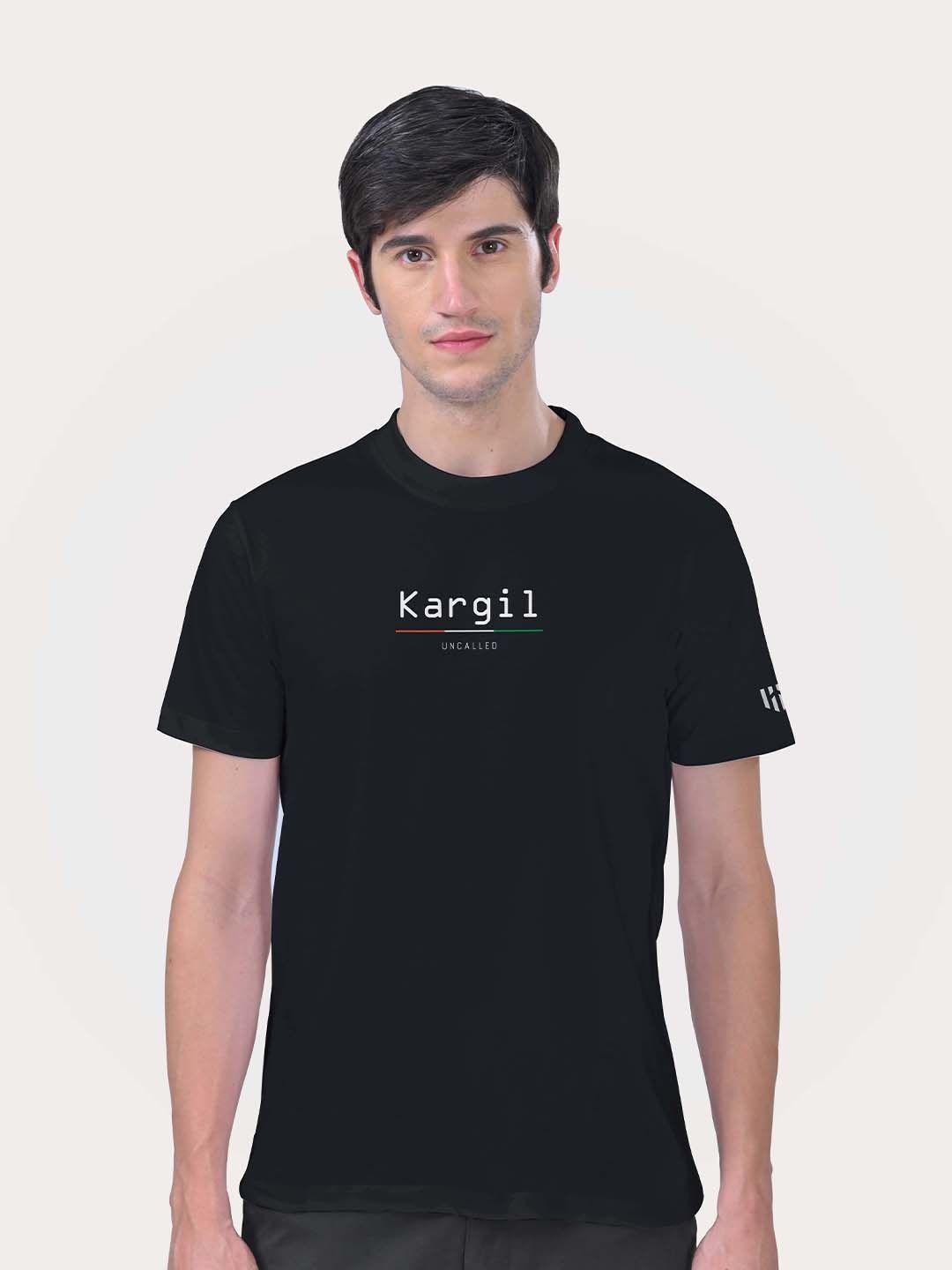 

Aero Armour Unisex Typography Printed Round Neck Cotton T-Shirt, Black