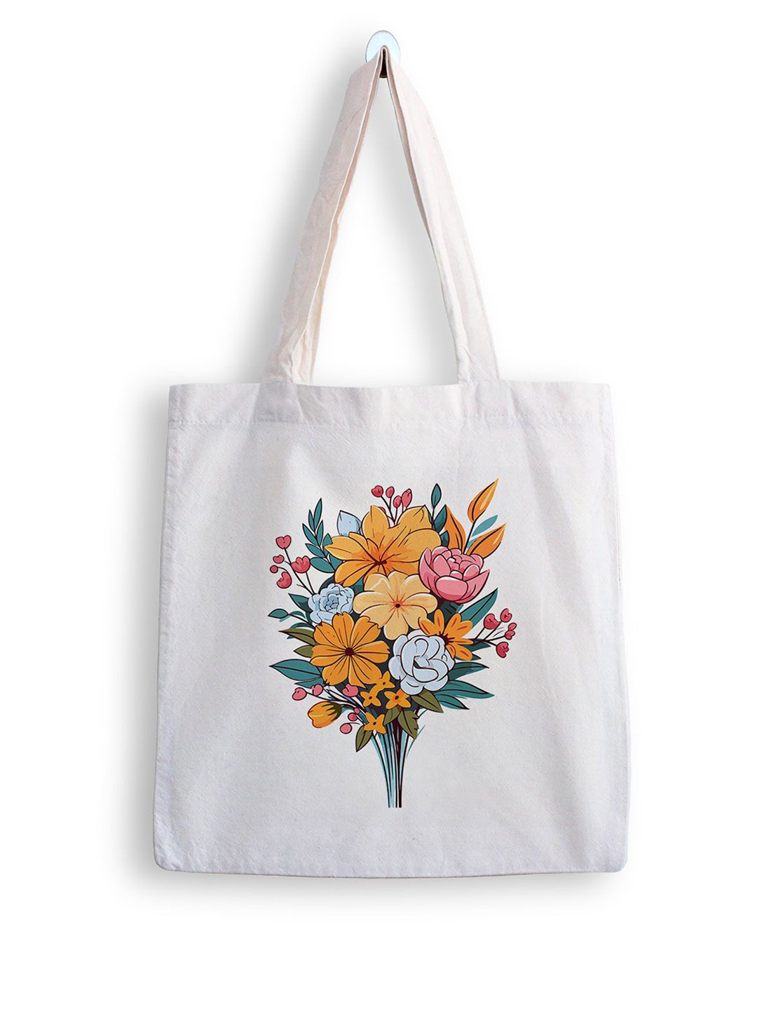 

ARTBUG Printed Shopper Tote Bag, White