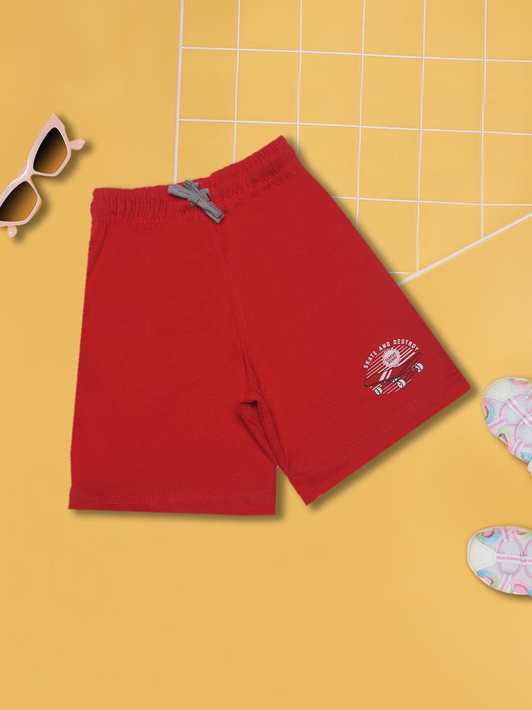 

Dollar Champion Kidswear Boys Regular Fit Shorts, Red