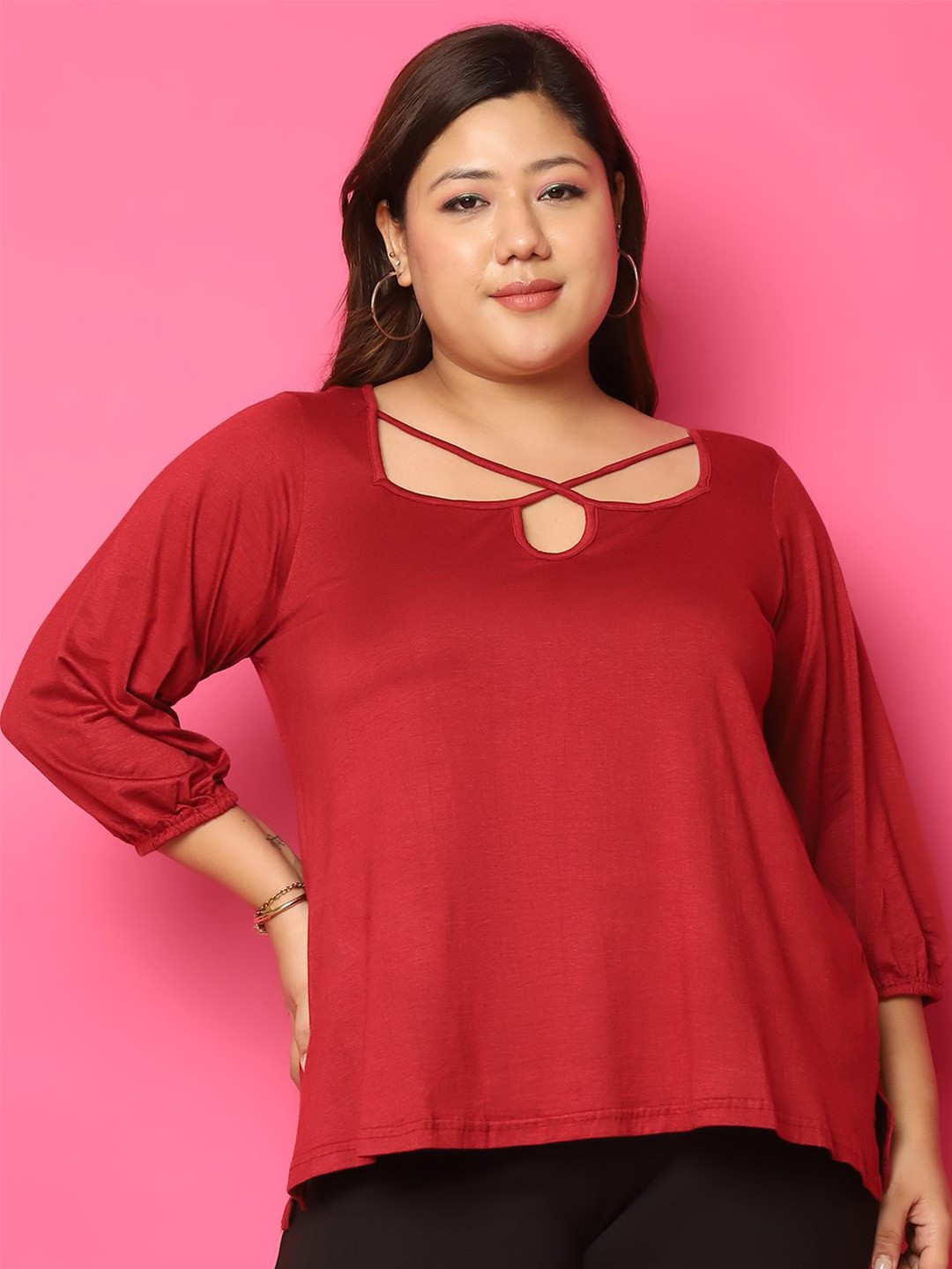 

theRebelinme Top, Maroon