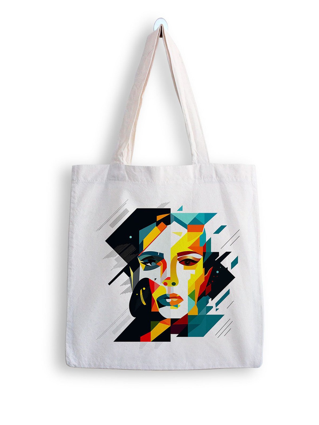 

ARTBUG Printed Shopper Tote Bag, White
