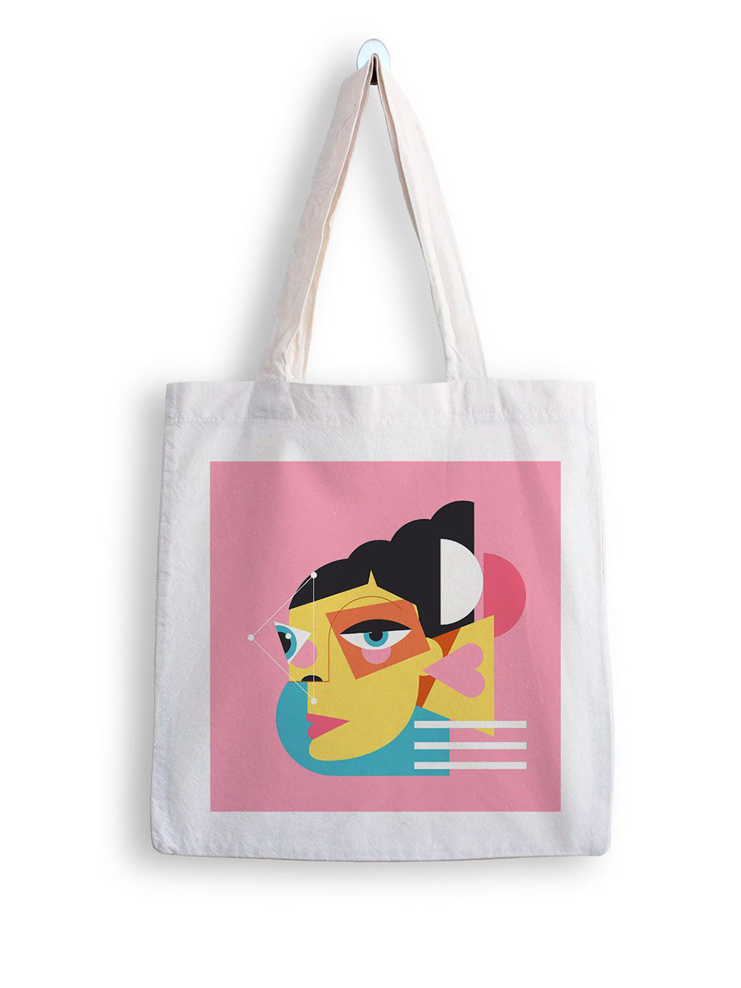 

ARTBUG Printed Bucket Tote Bag, White