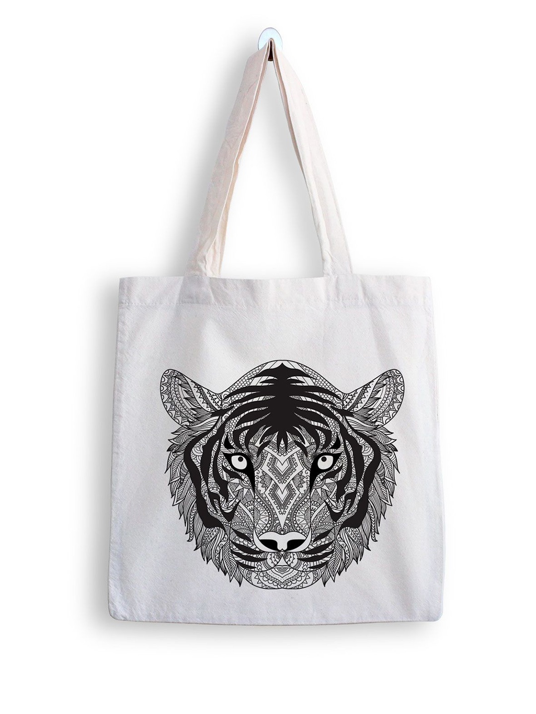 

ARTBUG Printed Shopper Tote Bag, White