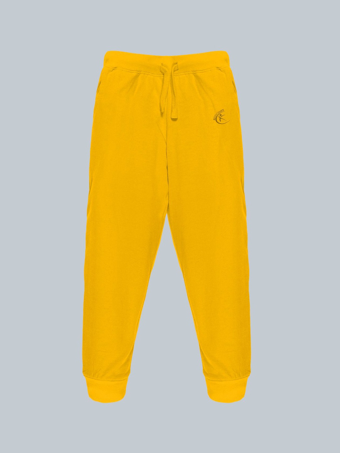 

KiddoPanti Kids Cotton Mid Rise Joggers, Mustard