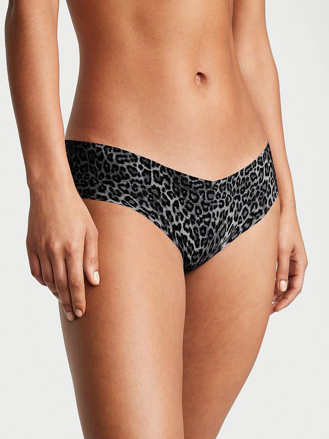 

Victoria's Secret Printed Low Rise Hipster Briefs, Black