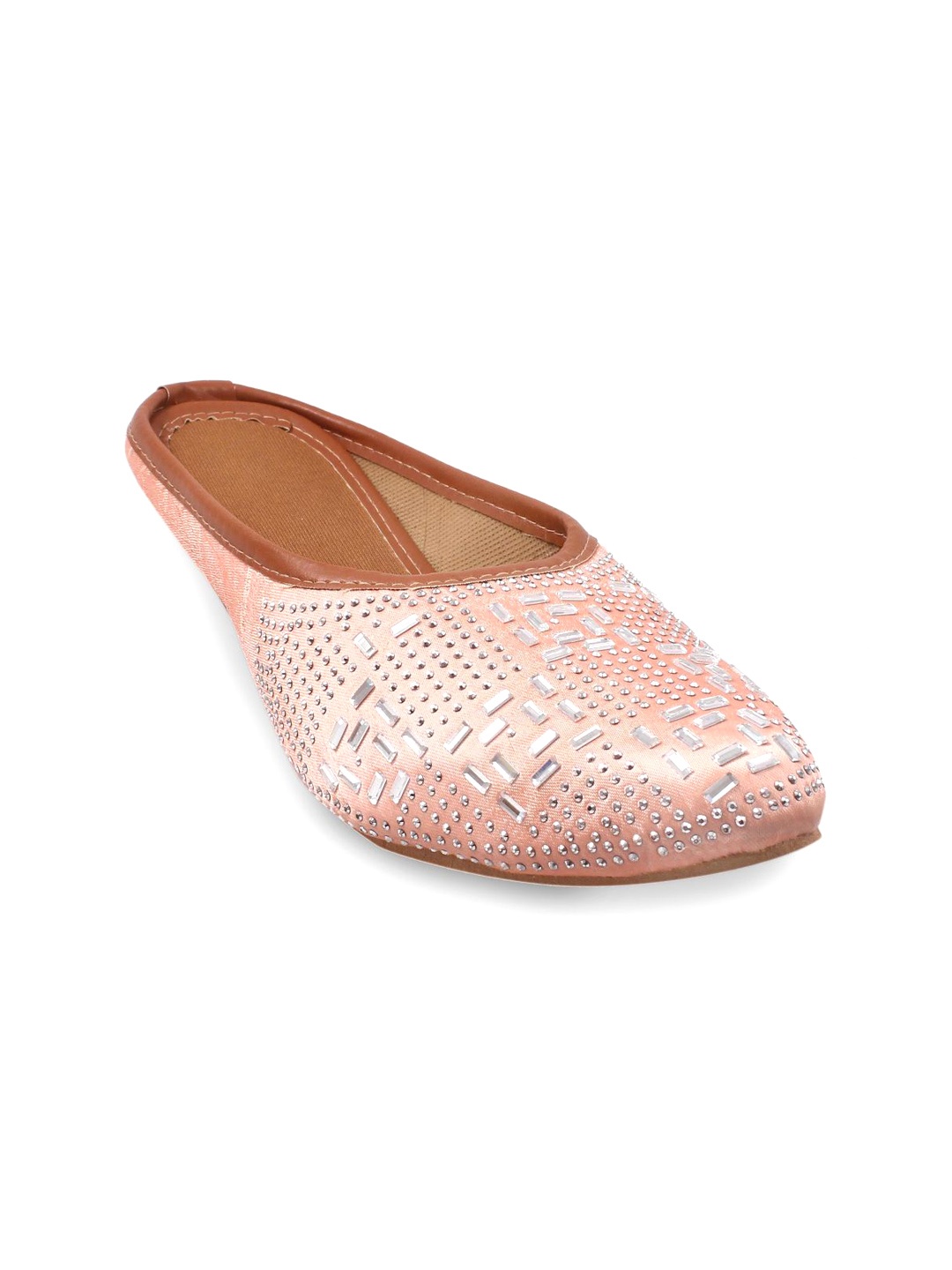 

Apratim Women Embellished Ethnic Mules Flats, Pink