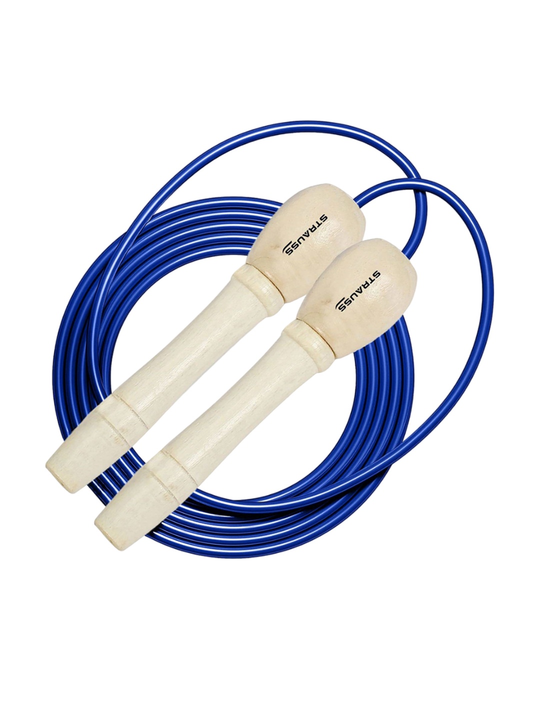 

STRAUSS Wooden Skipping Rope, Blue