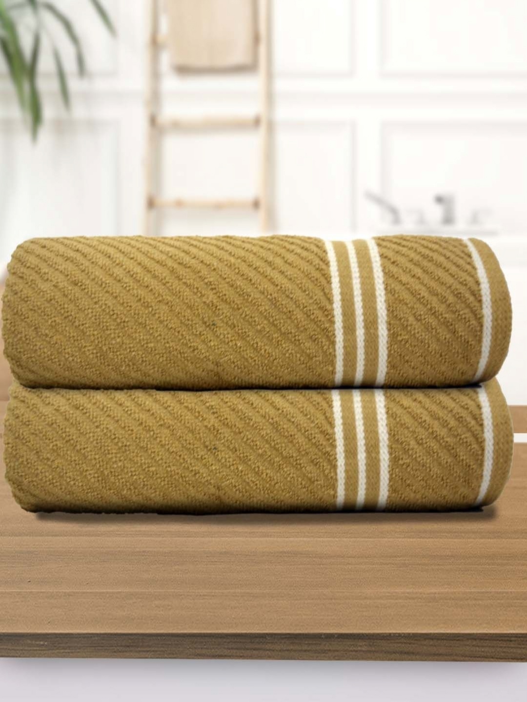 

Aura Beige 2 Pieces Cotton 400 GSM Bath Towel