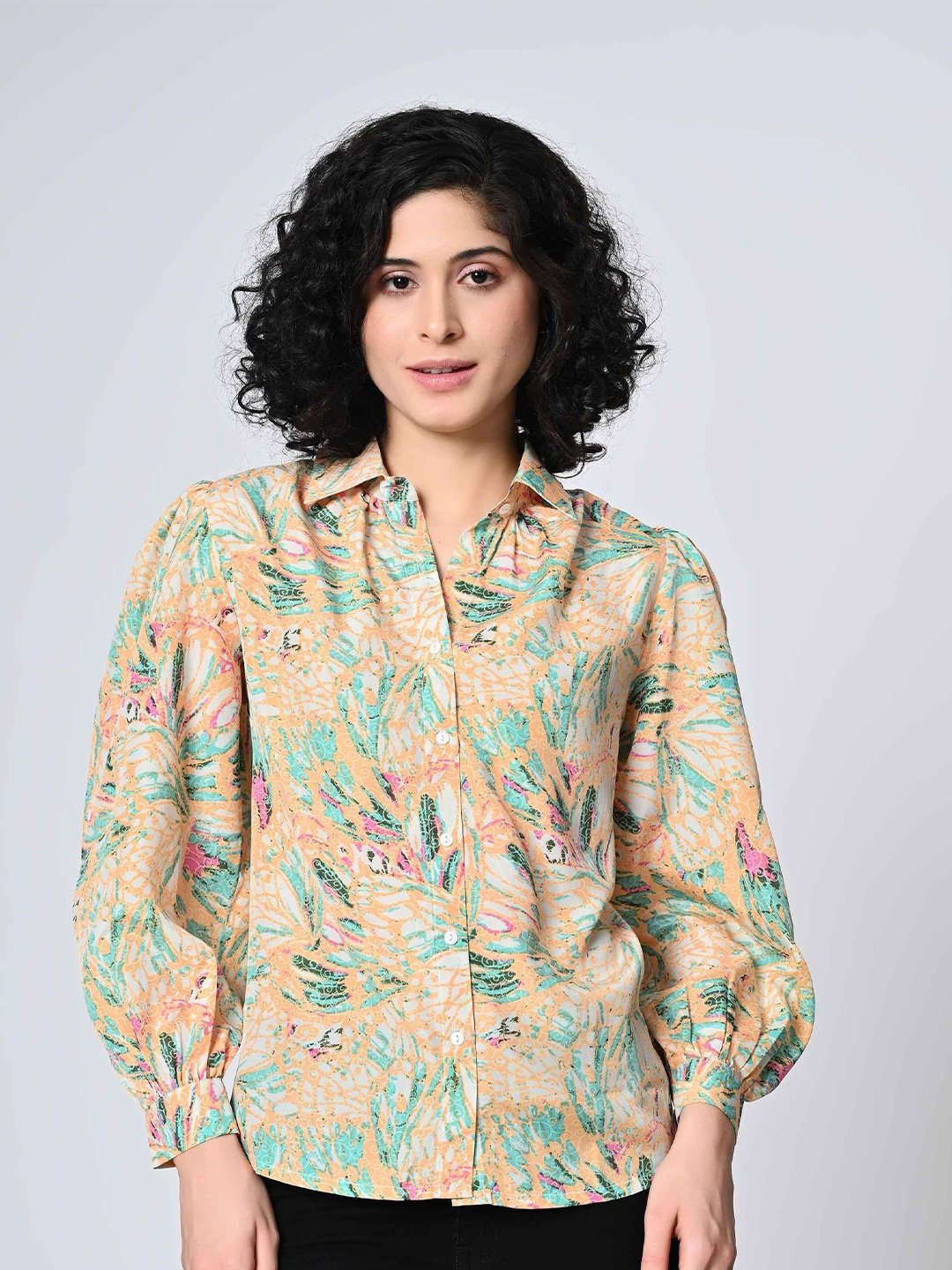 

ALL WAYS YOU Women Standard Floral Opaque Printed Casual Shirt, Multi