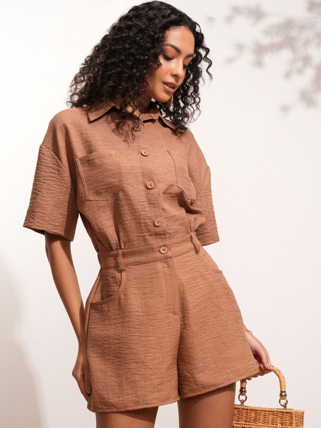 

Tokyo Talkies Basic Jumpsuit, Brown