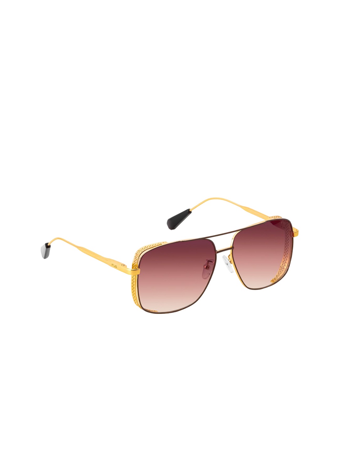 

IRUS by IDEE Men Square Sunglasses with UV Protected Lens, Brown