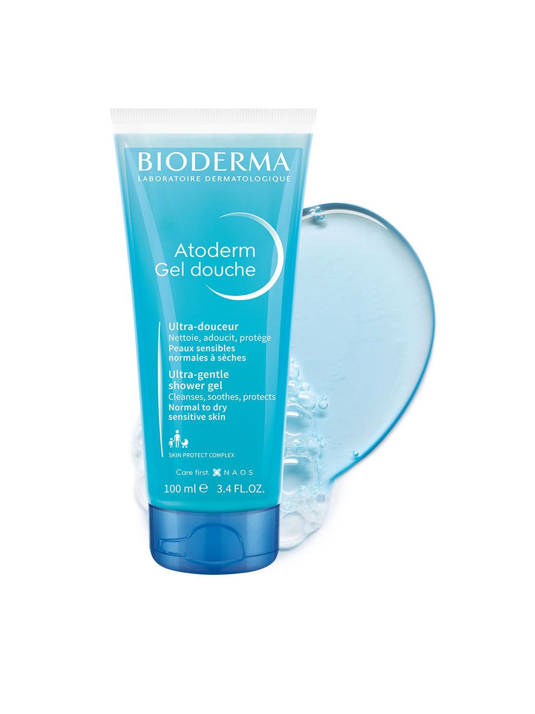 

BIODERMA Atoderm Gel Douche Ultra-Gentle Shower Gel-100ml, Blue