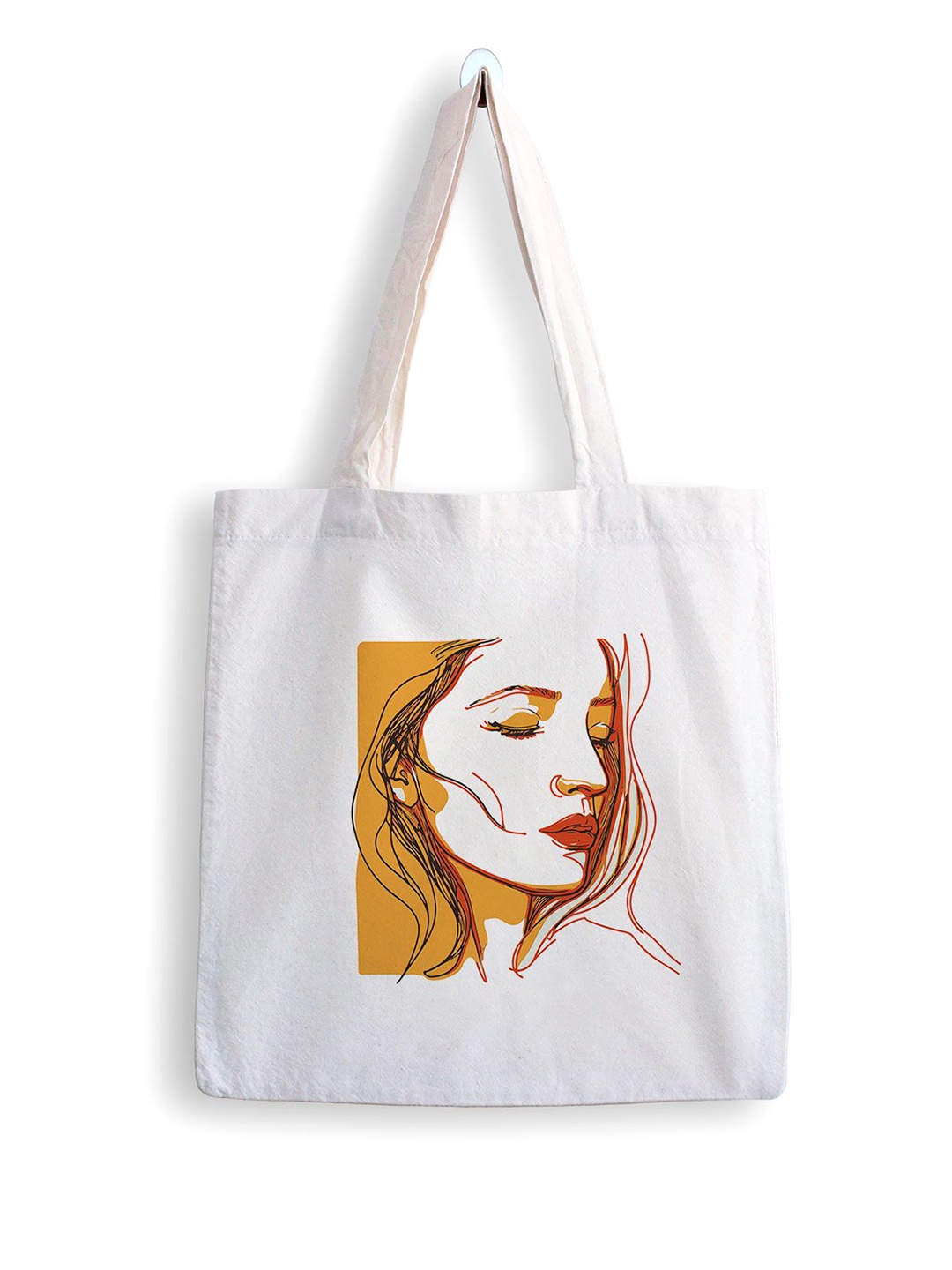 

ARTBUG Printed Shopper Tote Bag, White