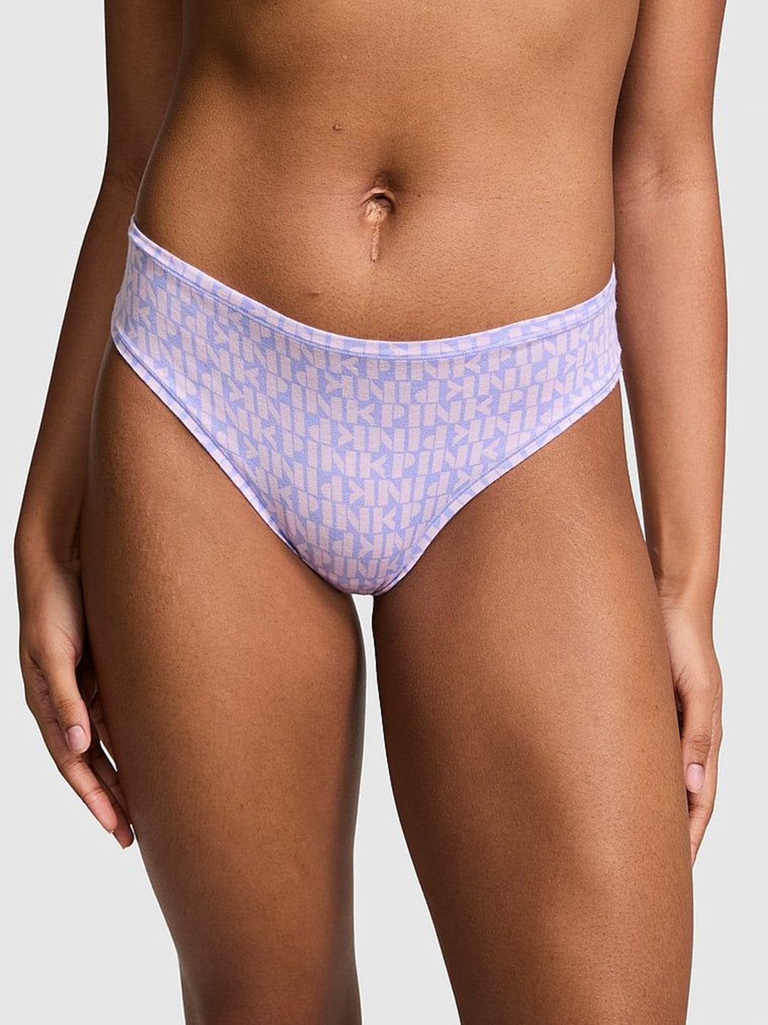 

Victoria's Secret Women Typography Printed Basic Briefs, Purple