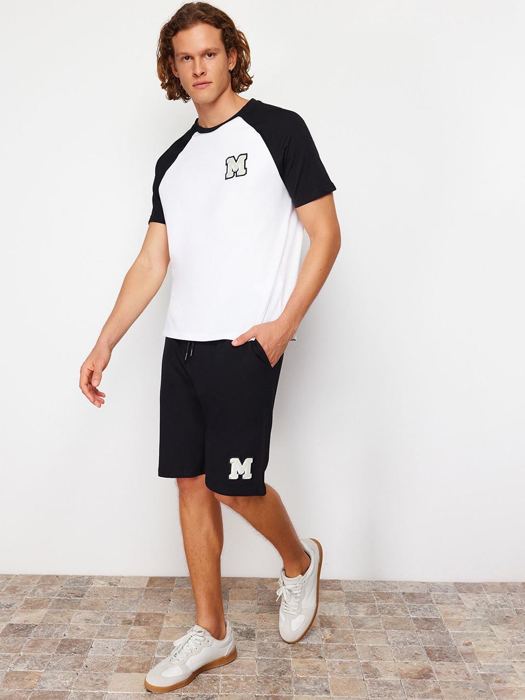 

Trendyol T-Shirt & Shorts Co-Ords Set, White