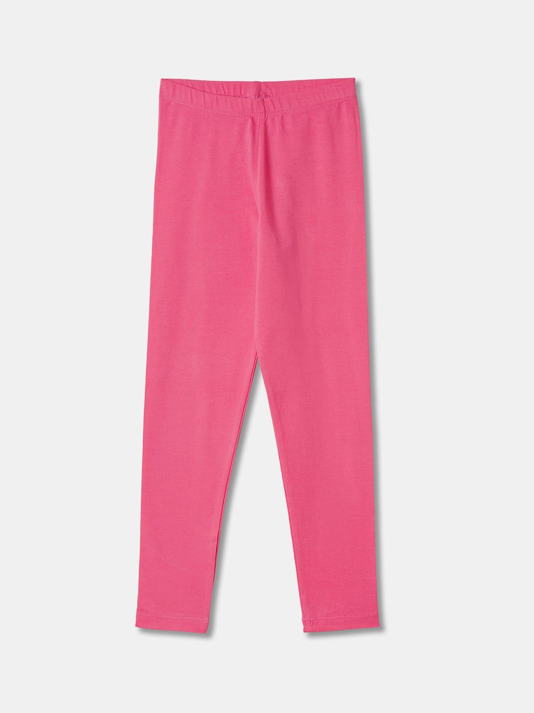 

R&B Solid Girls Ankle Length Leggings, Pink