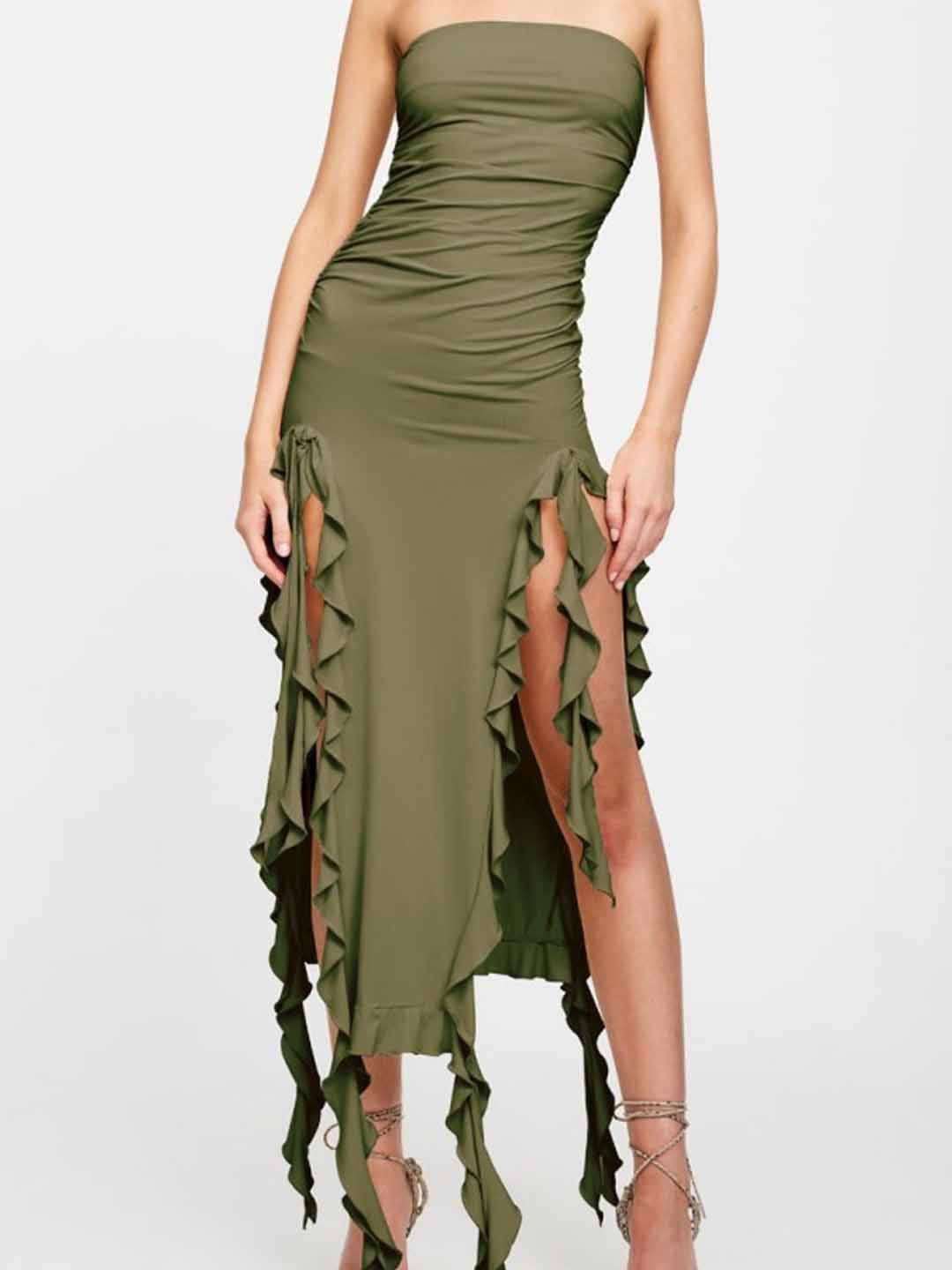 

StyleCast Print Bodycon Midi Dress, Green