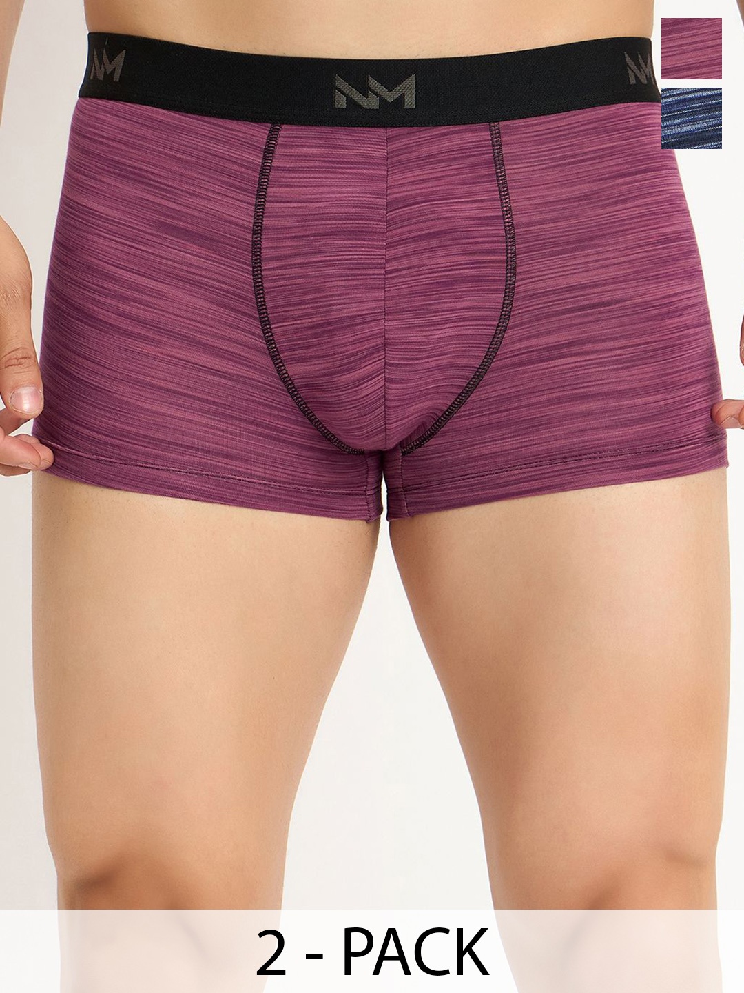 

NEVA Pack Of 2 Printed Short Trunks OMD404-C40404-C40404/IO, Blue