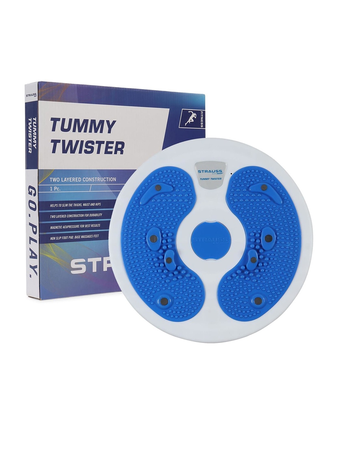 

STRAUSS Fat Burner Tummy Twister With Non-Slip Surface, Blue