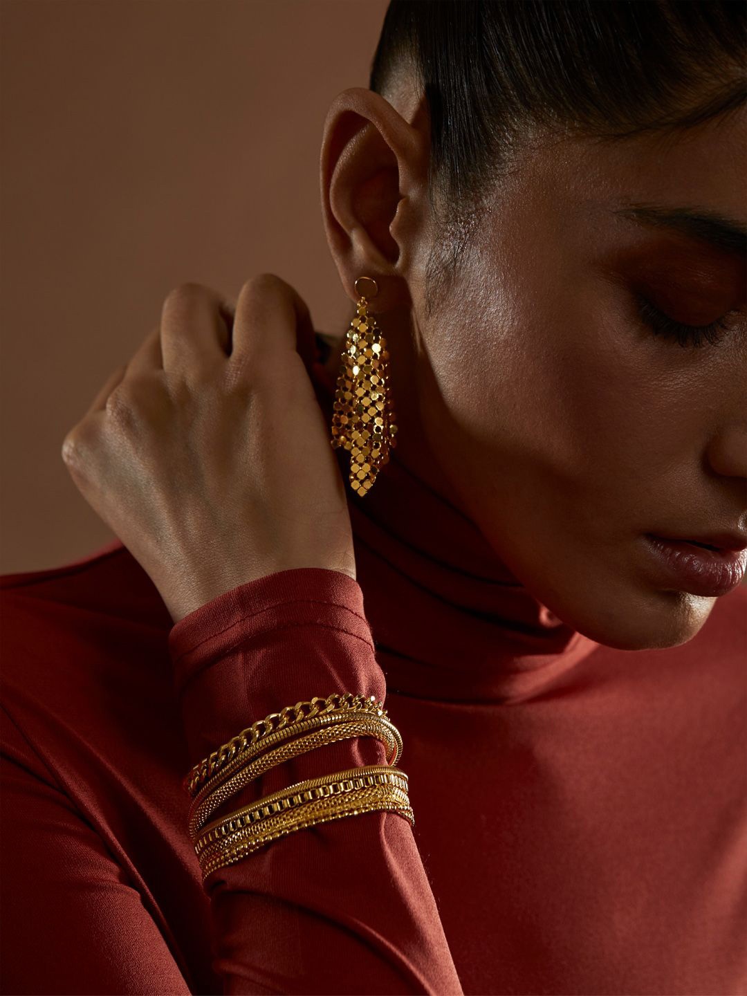 

The Slow Studio Unisex Gold Plated Multistrand Bracelet