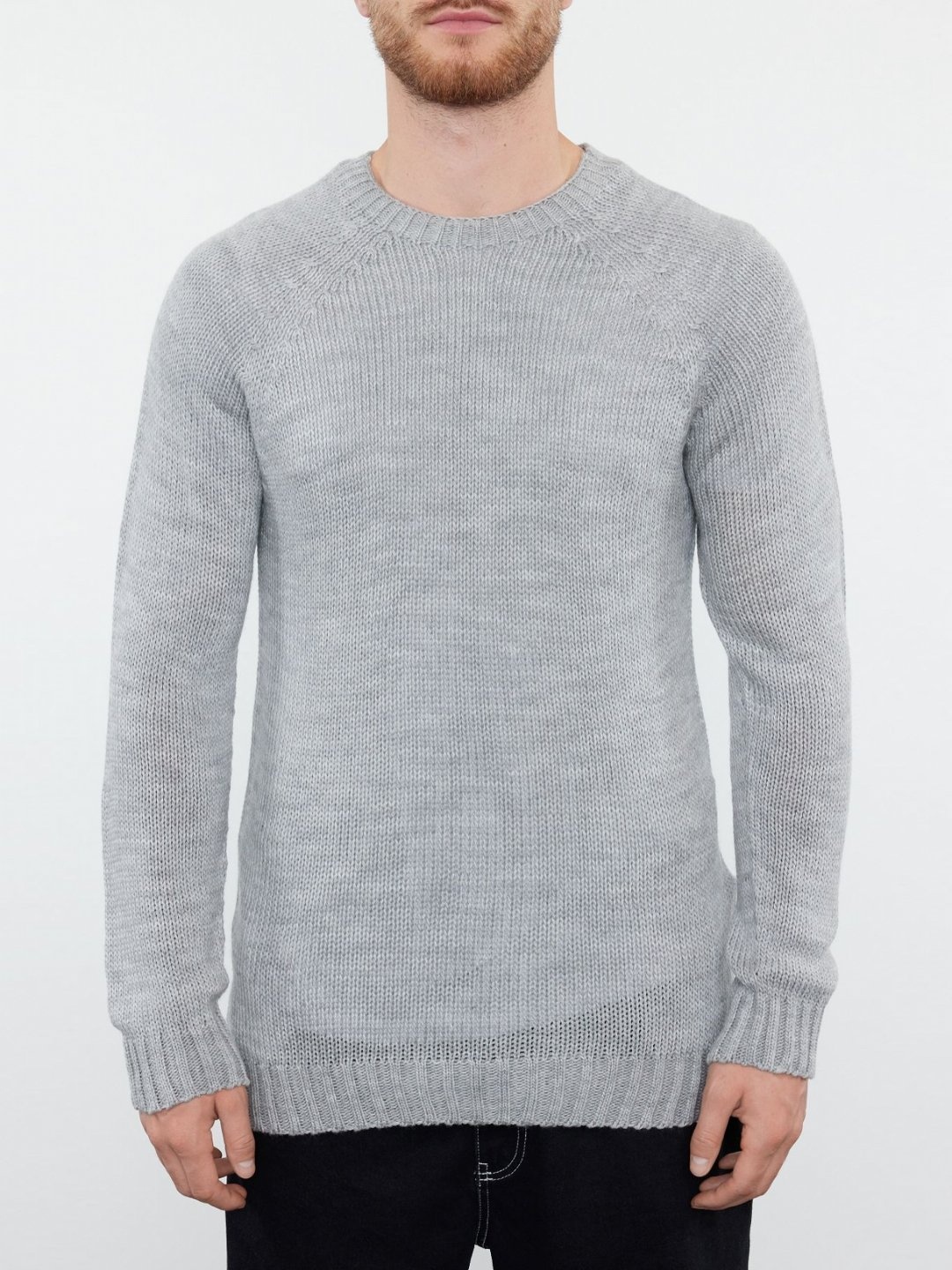 

Trendyol Men Self Design Round Neck Acrylic T-Shirt, Grey