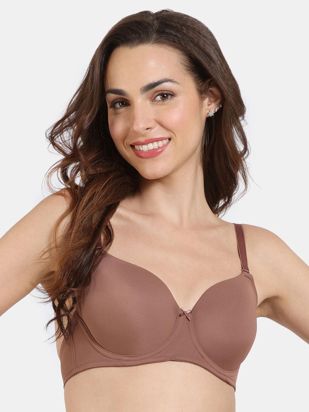 

Zivame Bra Full Coverage Underwired Lightly Padded, Brown
