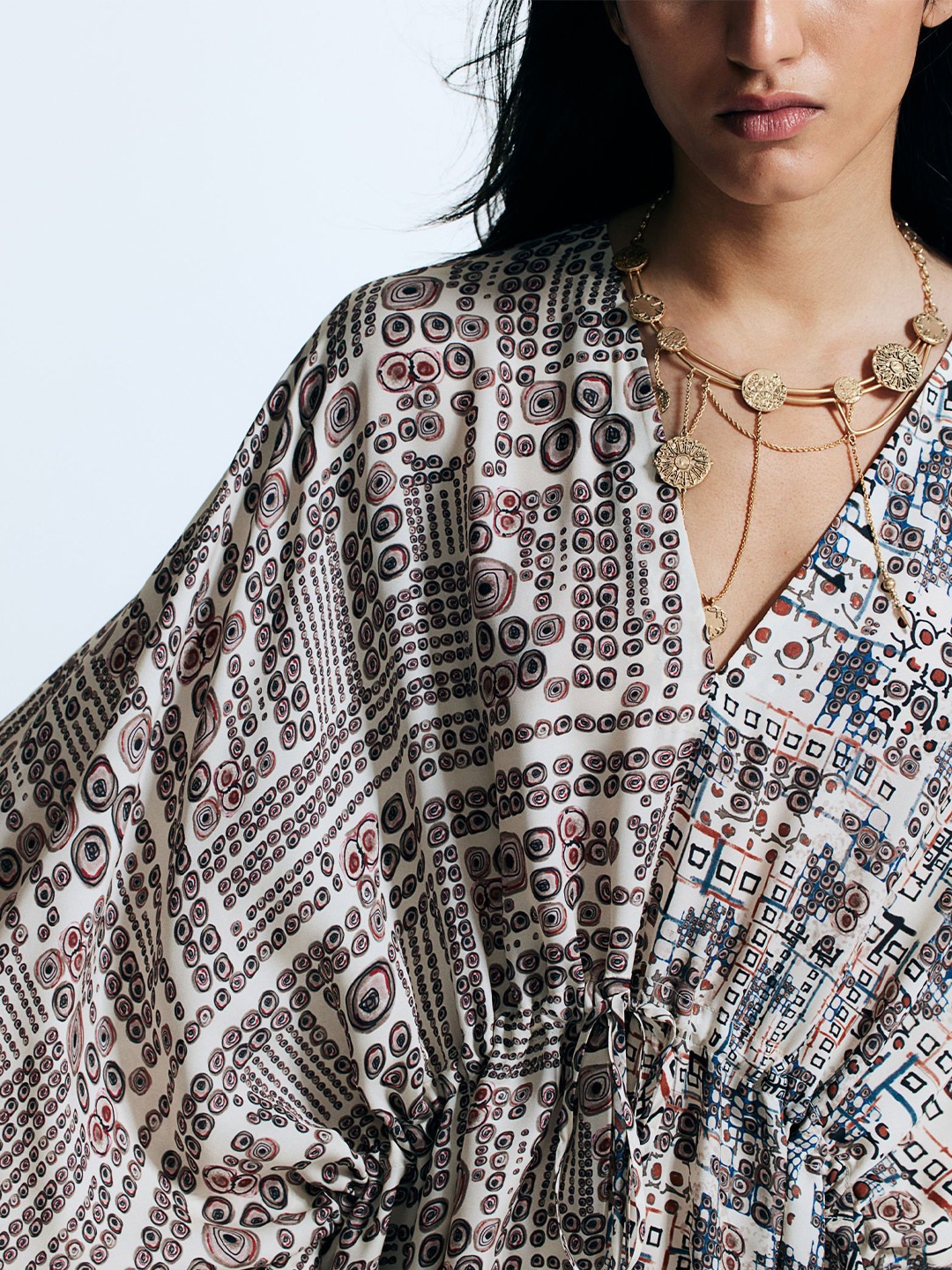 

H&M Short Draped Chain Necklace, Gold