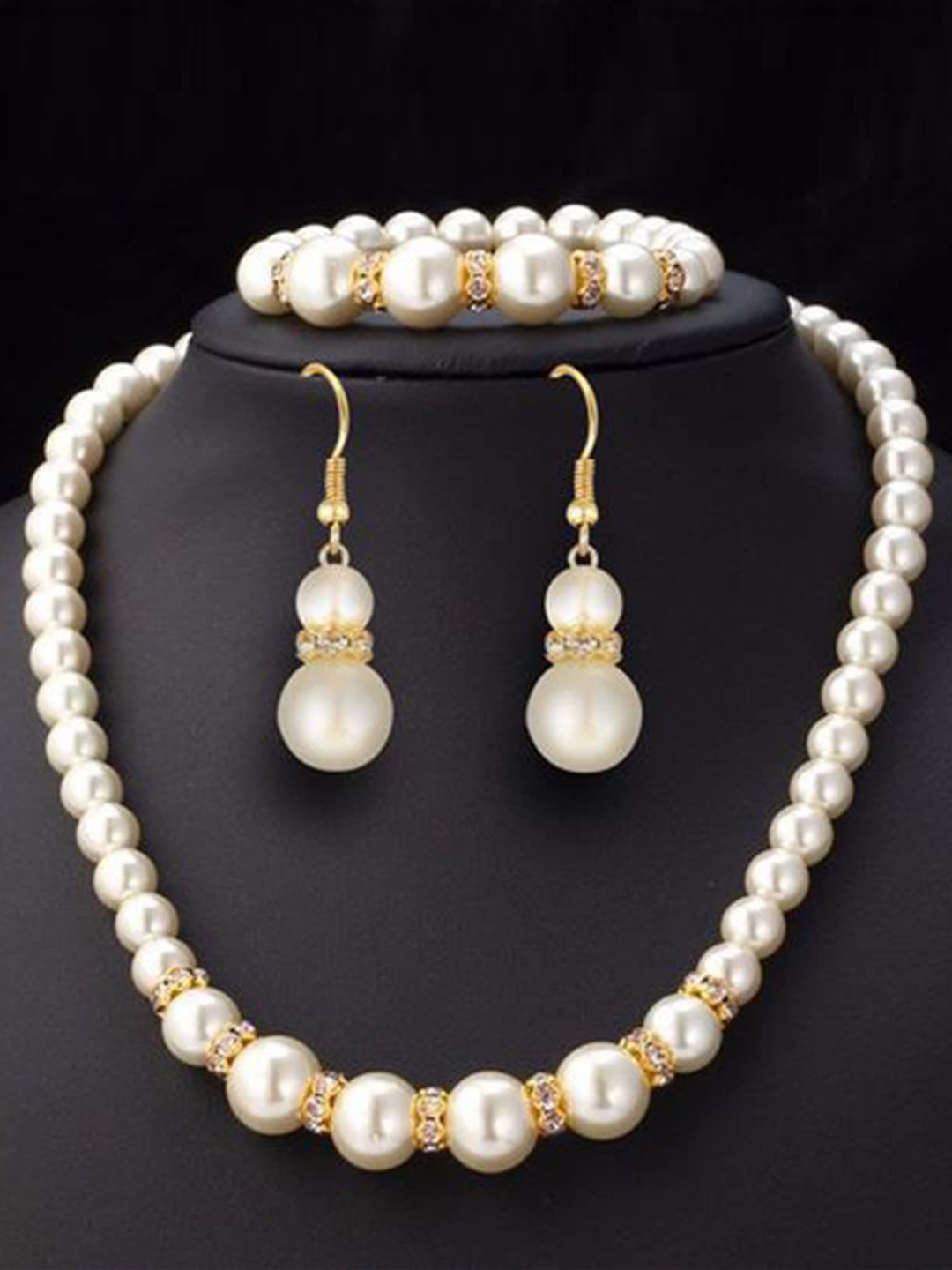 

SYGA Pearls Jewellery Set, White