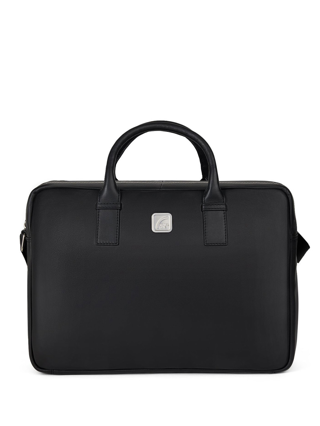 

Travel Blue Men Leather Laptop Bag, Black
