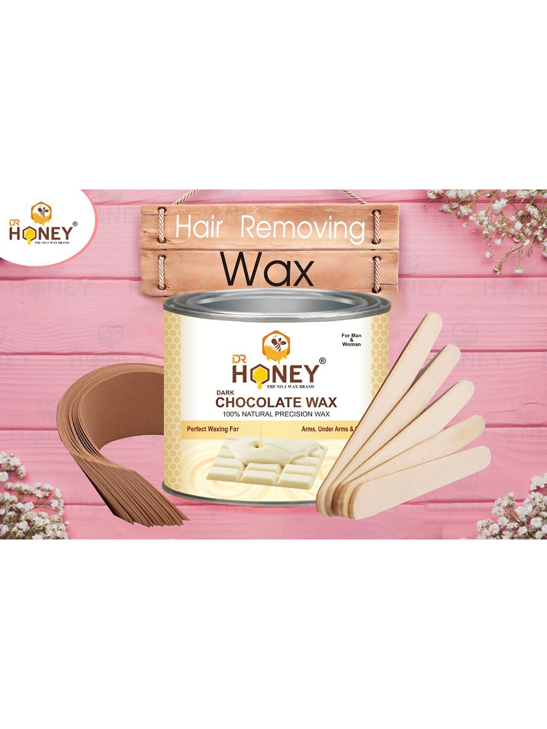 

DR HONEY 100% Natural Precision White Chocolate Hot Wax - 600 gm, Multi