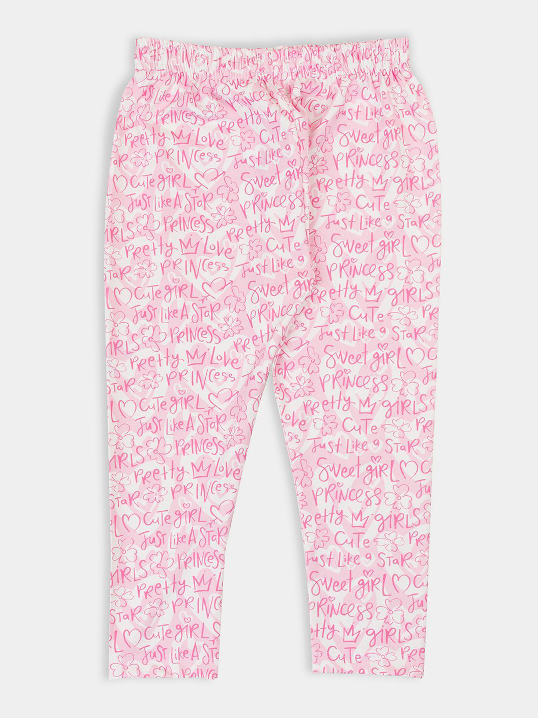 

PAMPOLINA Girls Printed Capris, Pink