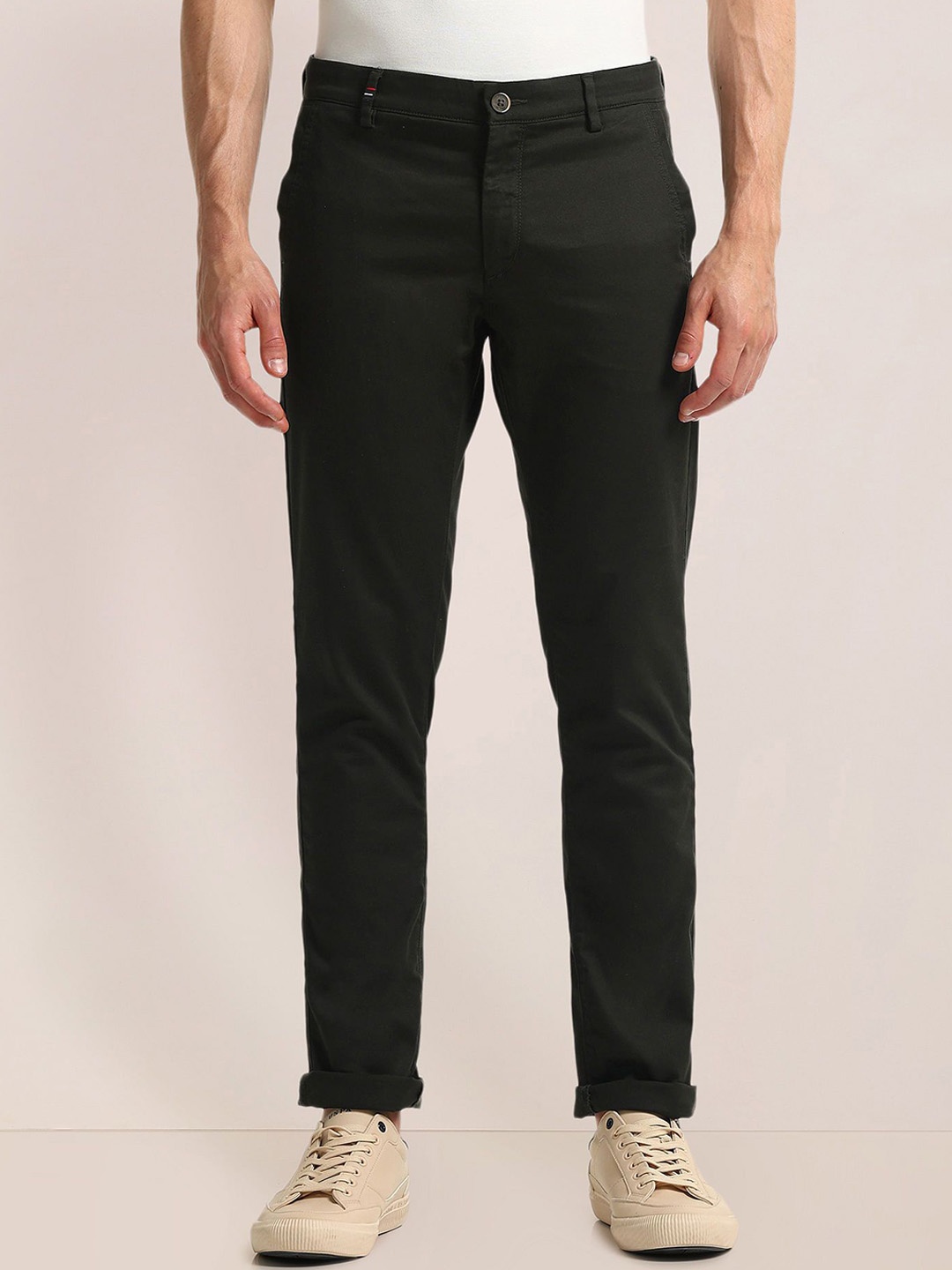 

U.S. Polo Assn. Men Urban Slim Slim Fit Chinos Trousers, Green