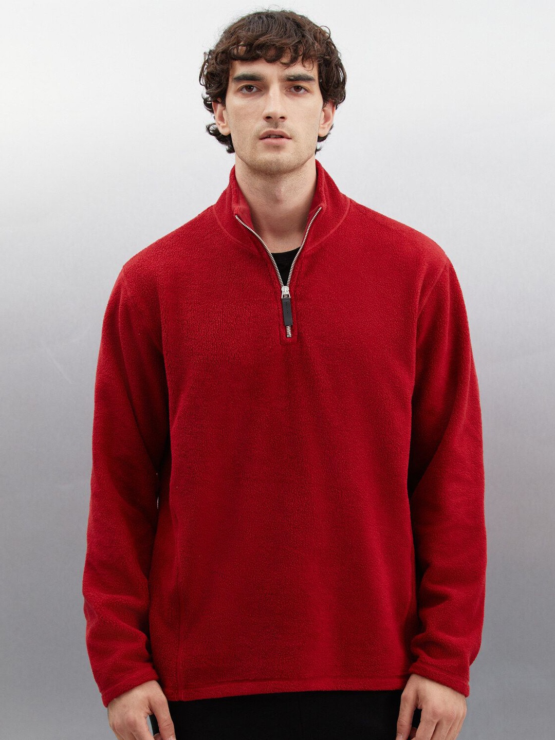 

GRIMELANGE Men Pullover Sweatshirt, Red