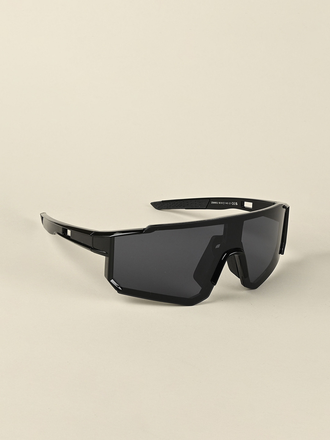

IDOR Unisex Square Sunglasses with Polarised Lens, Black